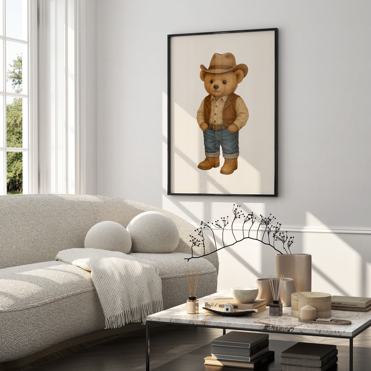 Texas Bear Poster, Digital Download (D70)