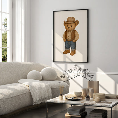 Texas Bear Poster, Digital Download (D70)
