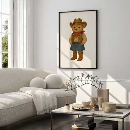 Texas Woman Bear Poster, Digital Download (D72)
