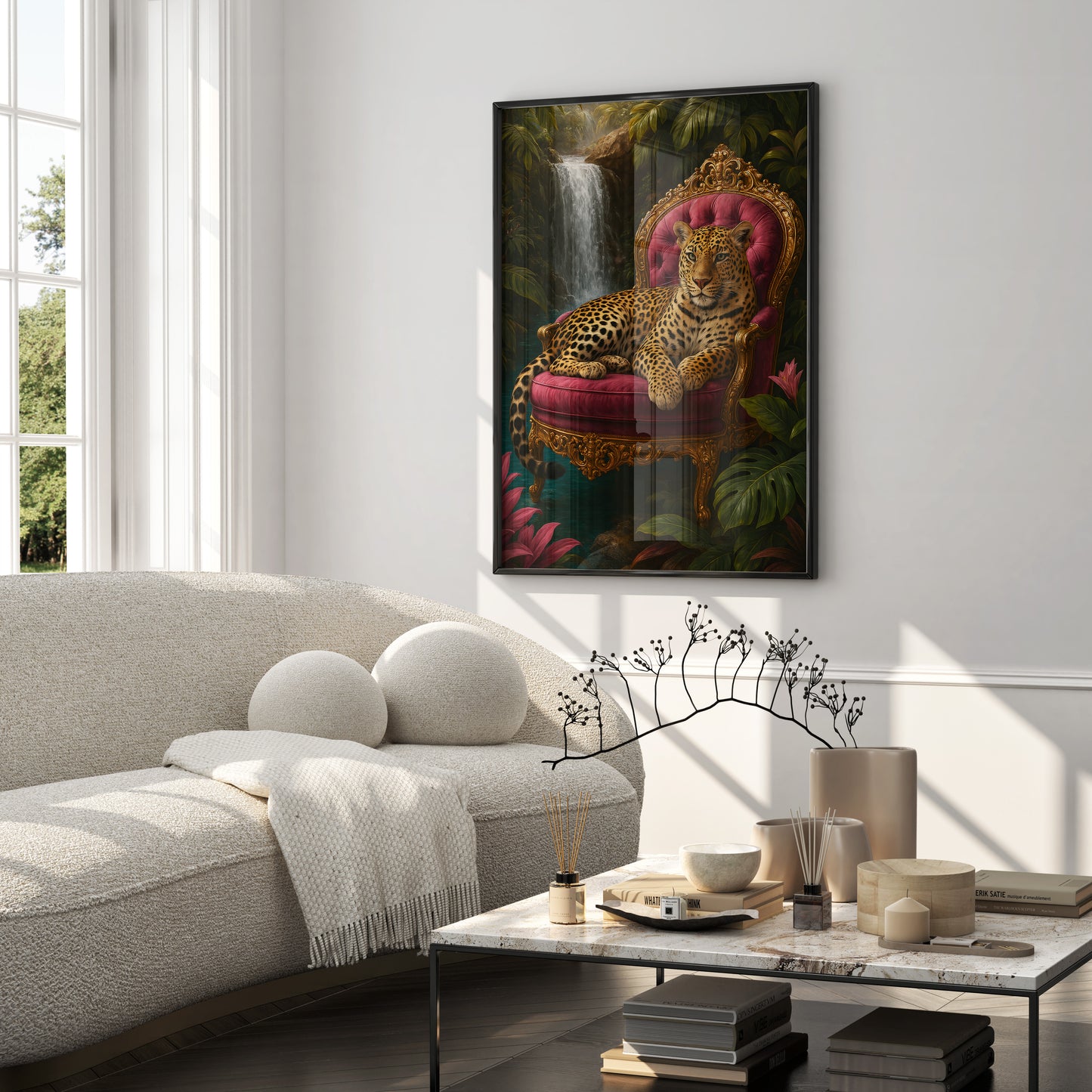 Tropical Jungle Leopard Poster