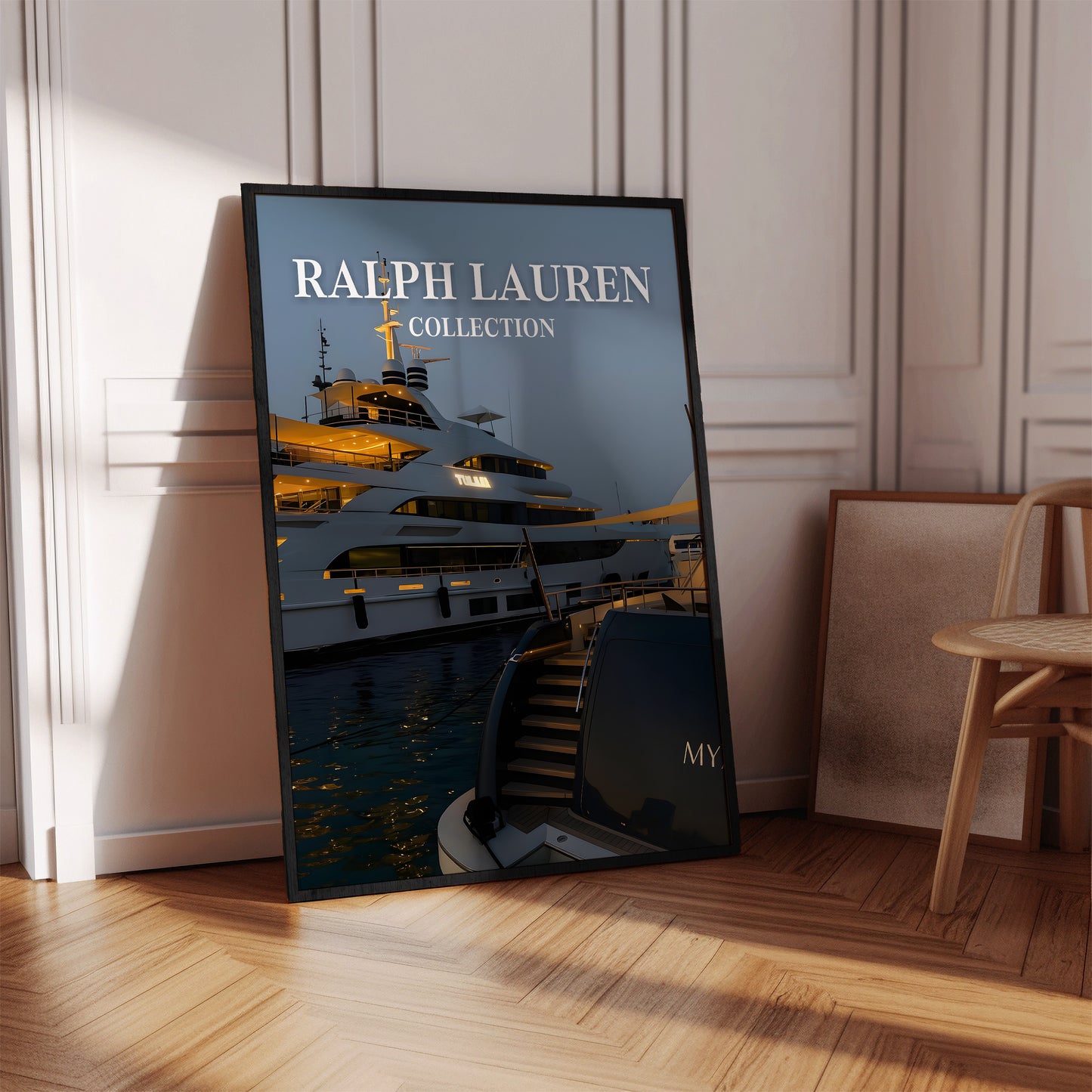 Ralph Lauren Yacht Wall Art, Luxury Boat Print — Physical Poster (D89)