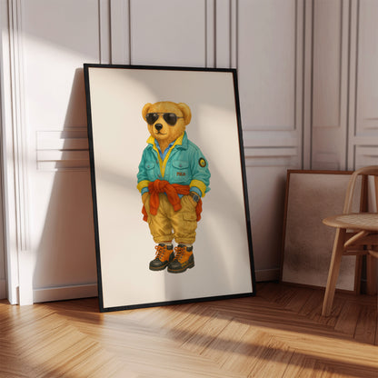 Luxury Bear Poster, Digital Download (D92)