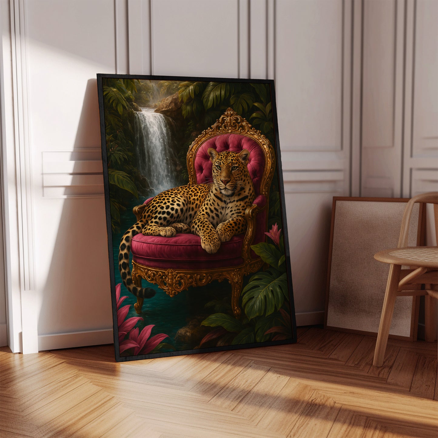 Tropical Jungle Leopard Poster