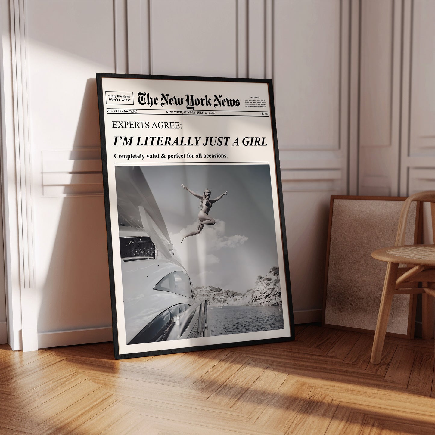 Girly York Newspaper Poster – Physical Poster (G03)