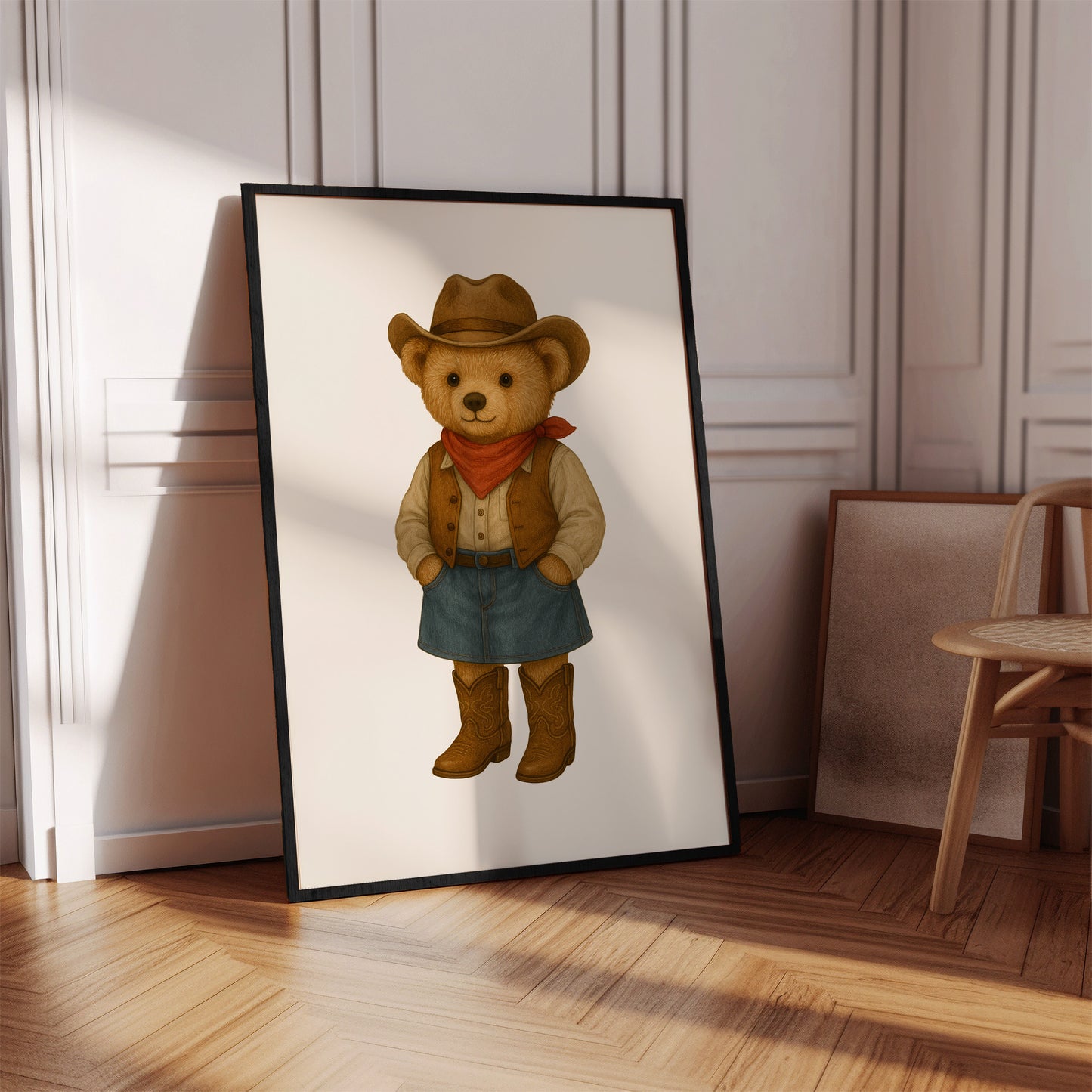 Texas Woman Bear Poster, Digital Download (D72)