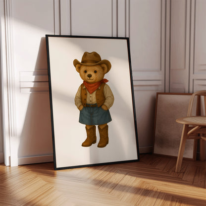 Texas Woman Bear Poster, Digital Download (D72)