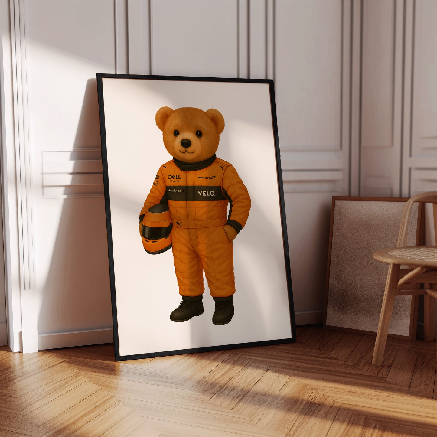Formula 1 Polo Bear Poster, Driver F1 Print – Physical Print (D25.1)