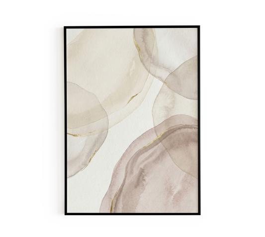 Minimalist Sand Abstract Poster