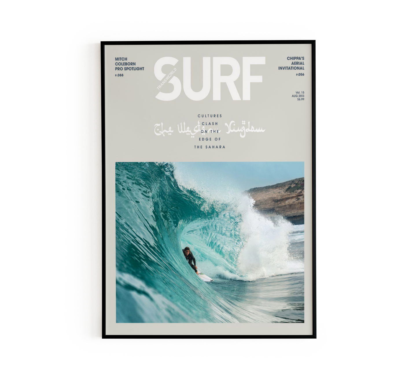 Vintage Desert Surfing Wall Art
