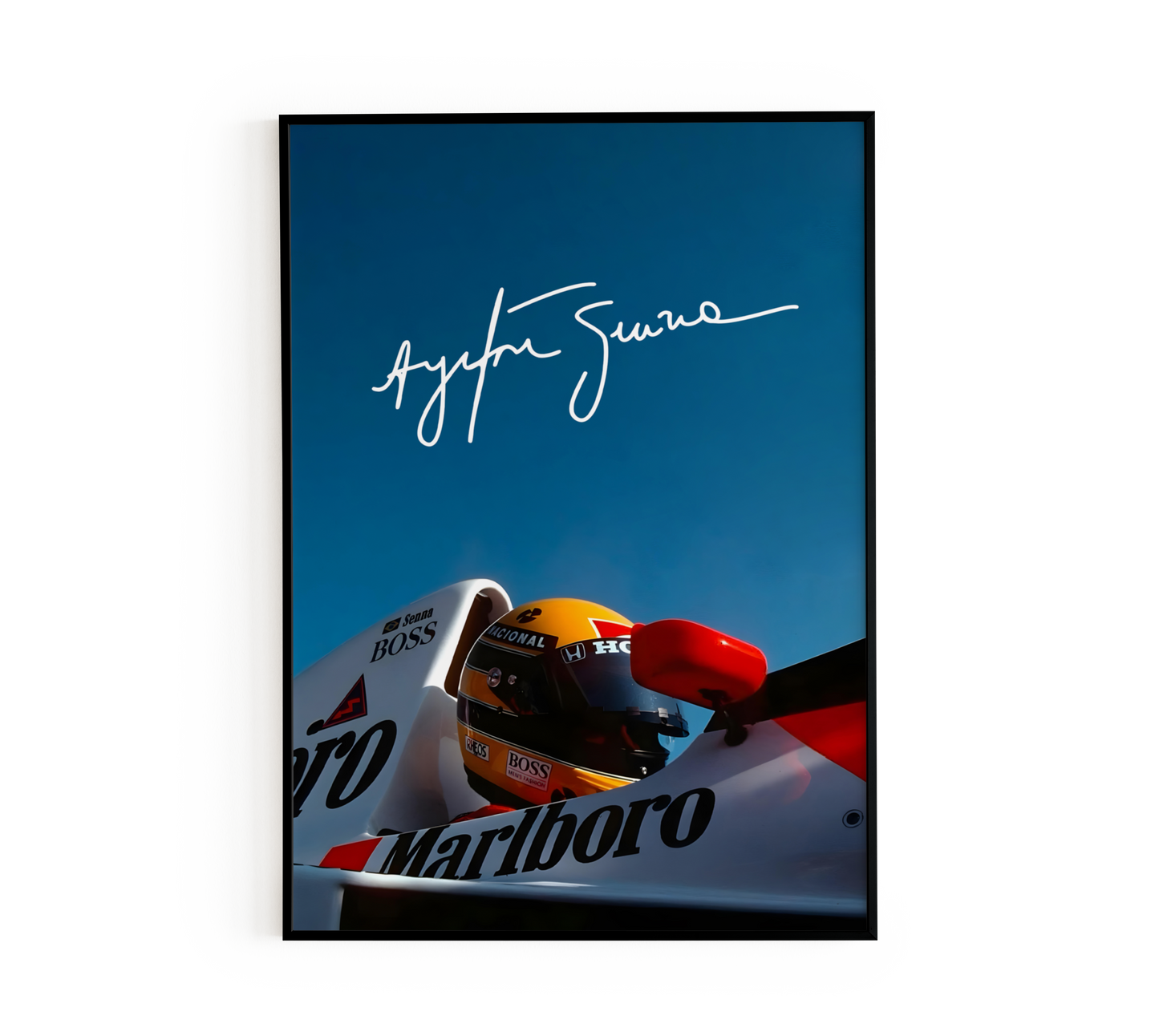 Ayrton Senna Iconic Poster