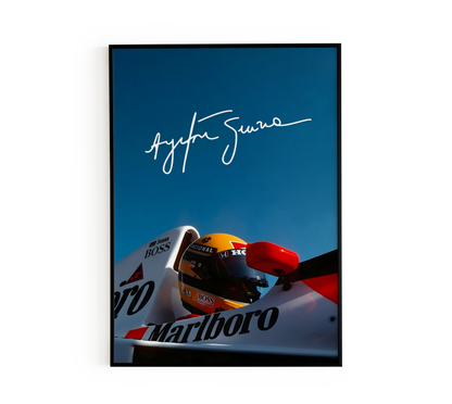 Ayrton Senna Iconic Poster