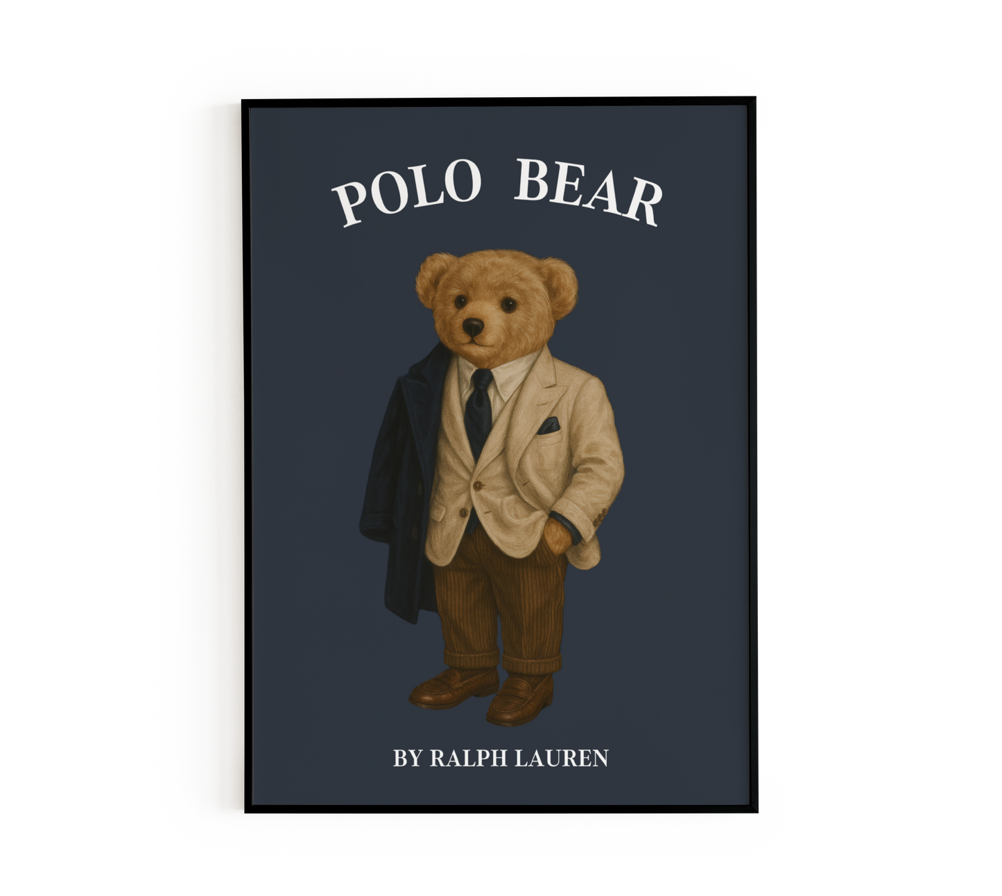 Tailored Suit Gentleman Bear Poster