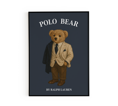 Tailored Suit Gentleman Bear Poster