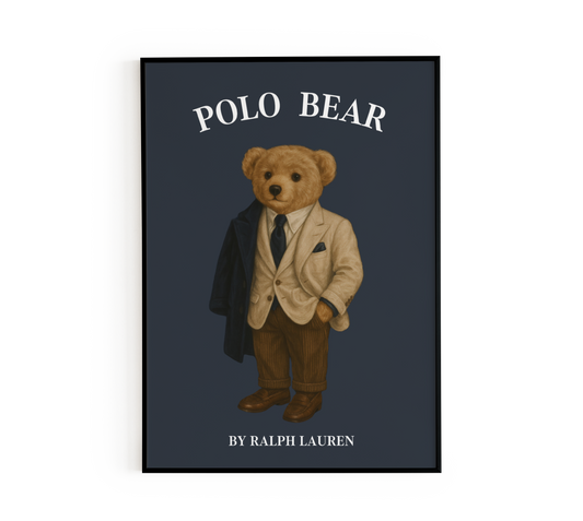 Tailored Suit Gentleman Bear Poster