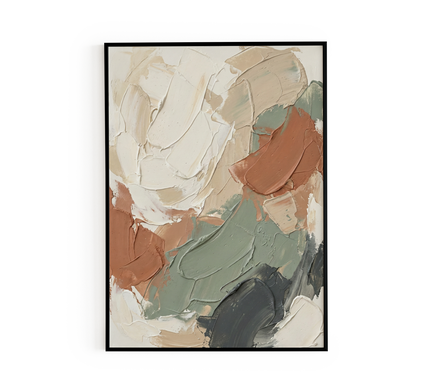 Minimalist Impasto Abstract Poster