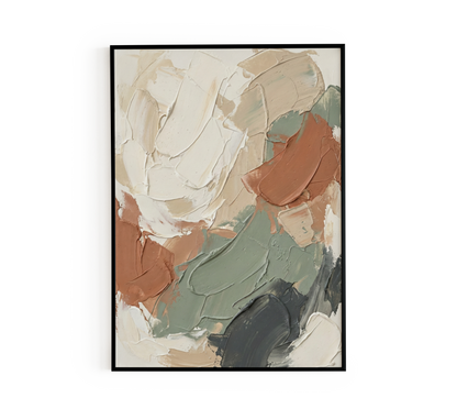 Minimalist Impasto Abstract Poster