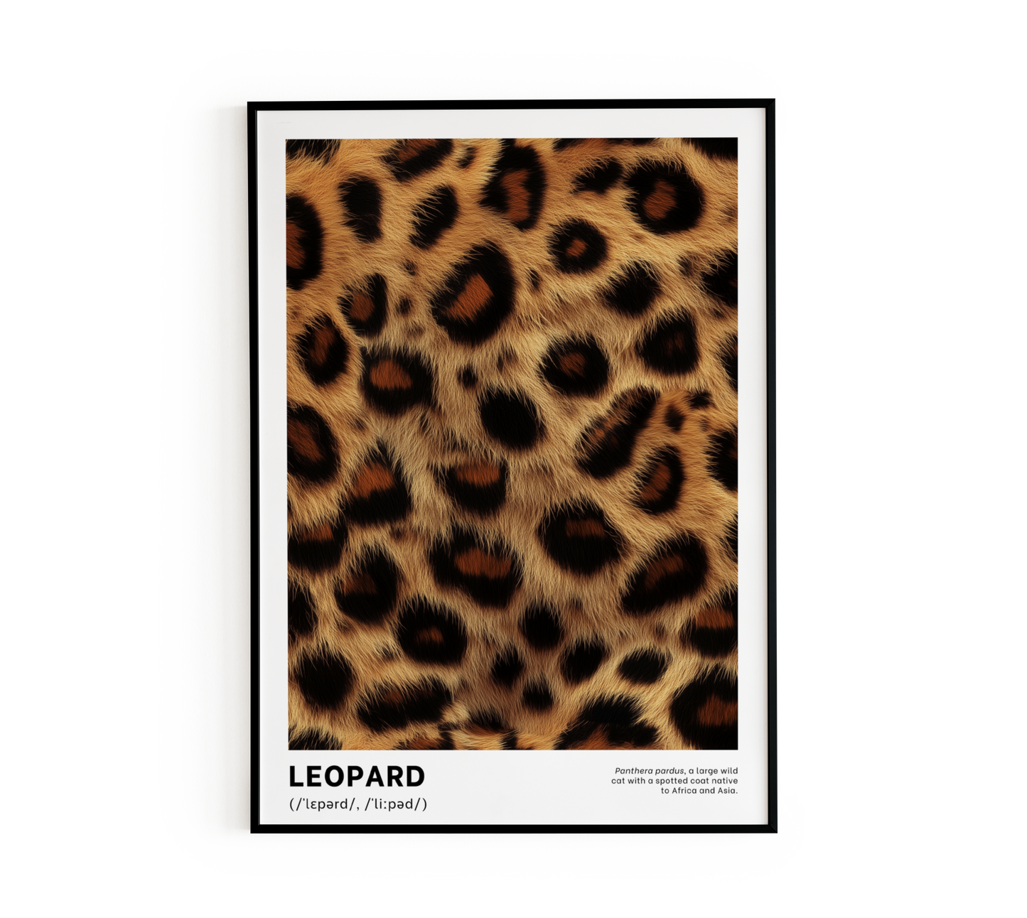 Leopard Pattern Definition Poster