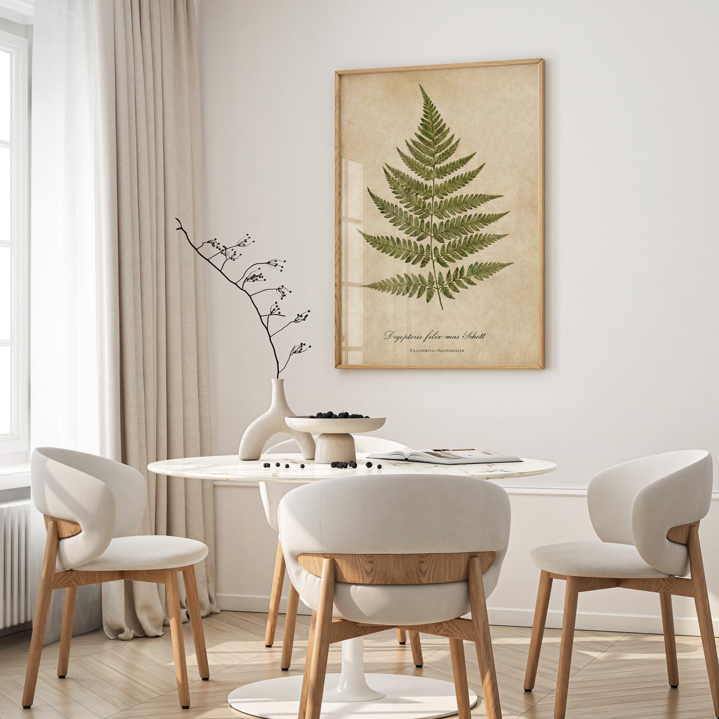 Vintage Botanical Fern Print
