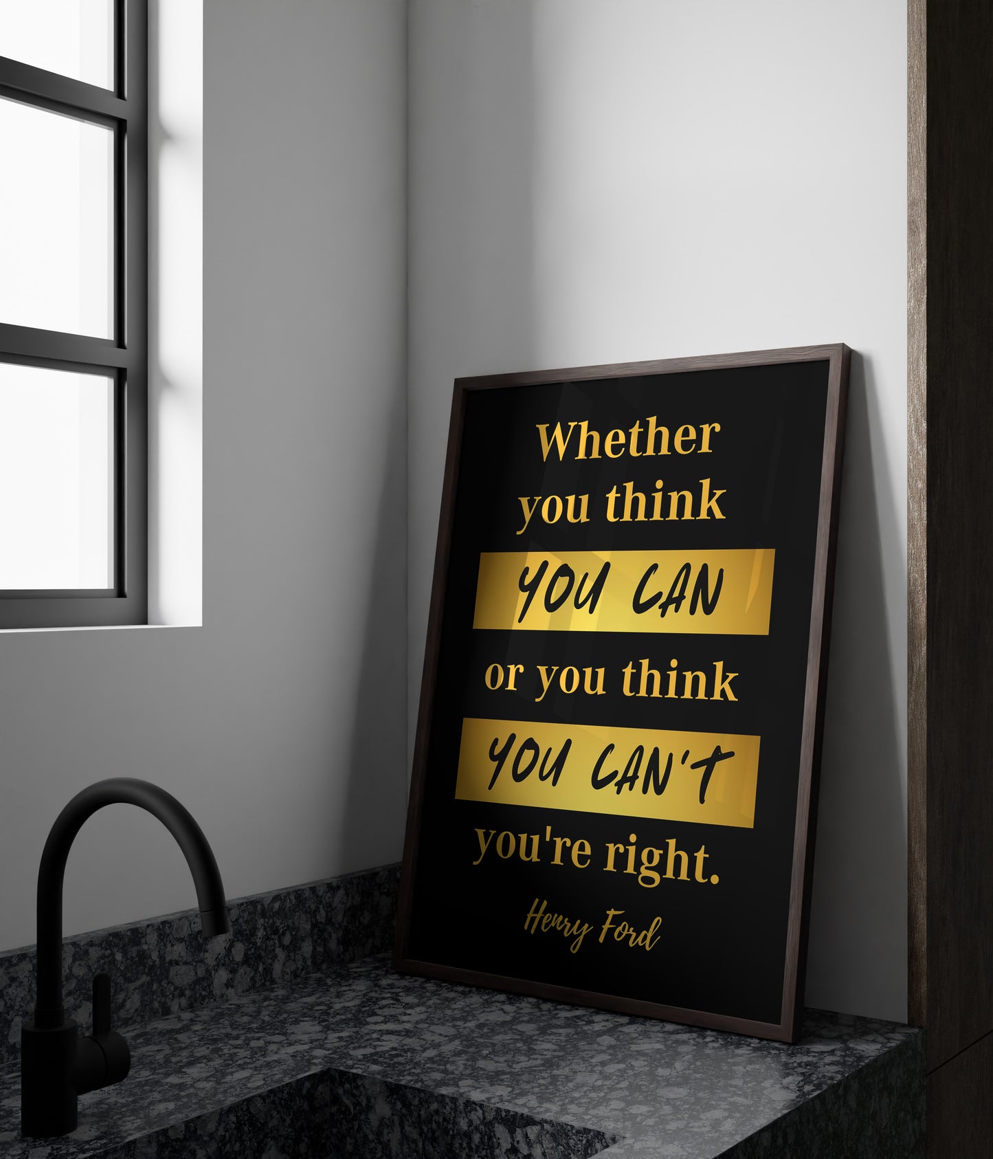 Henry Ford Quote Poster — Physical Poster (D05)