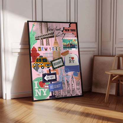 New York City Collage Poster