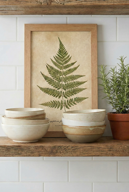 Vintage Botanical Fern Print