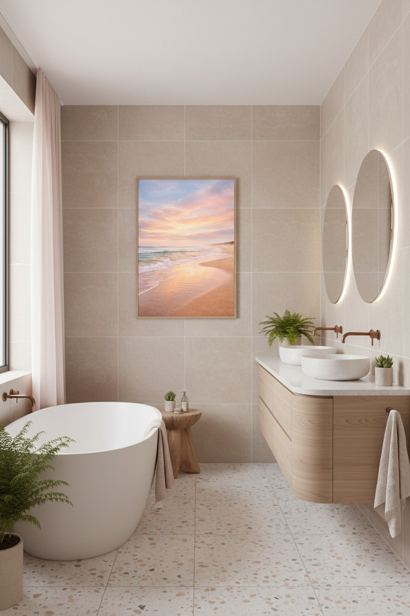Golden Hour Coastal Art