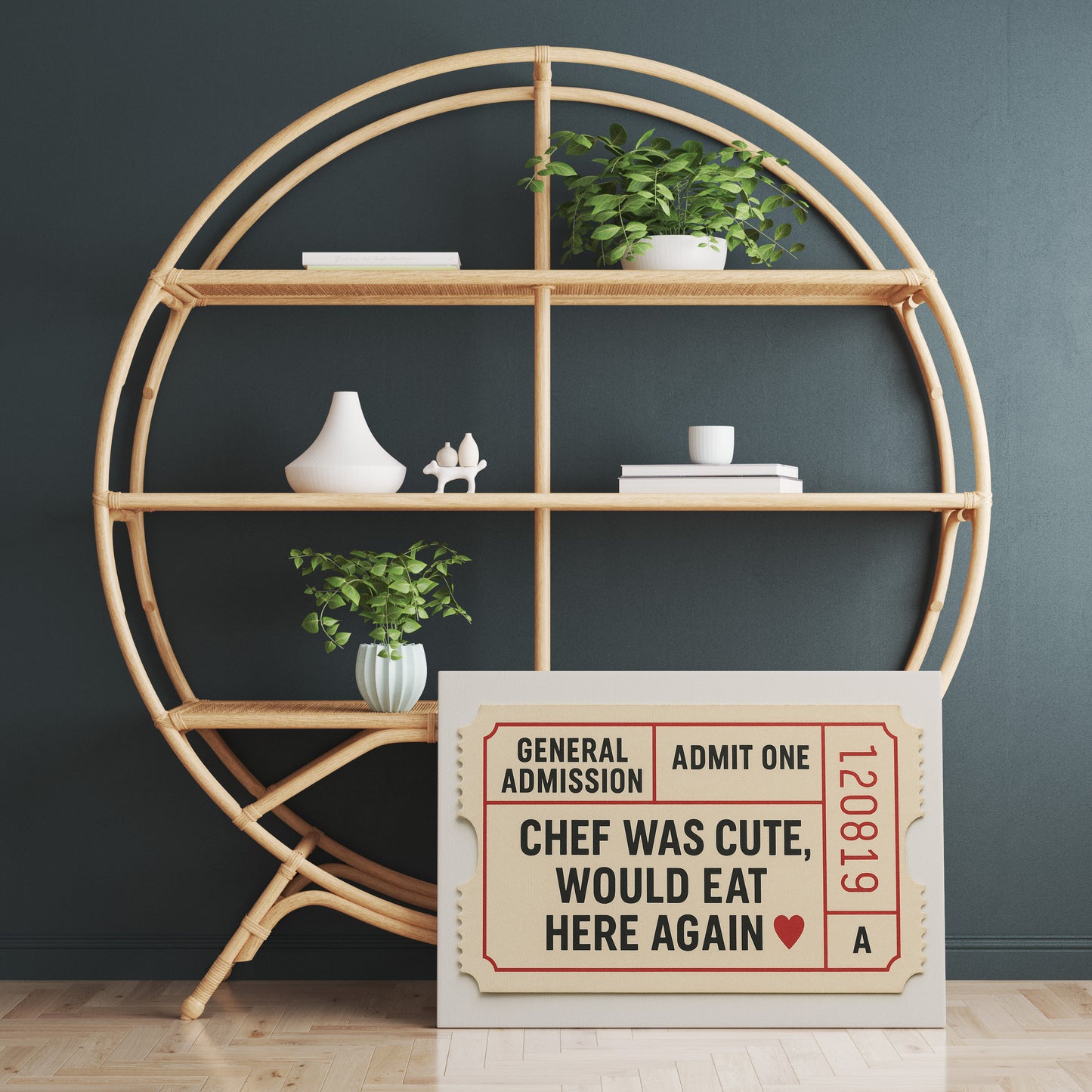 Chef Was Cute, Would Eat Here Again – Physical Poster (G06)