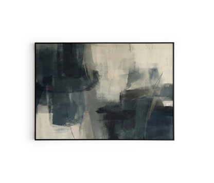 Abstract Navy Luxury Wall Art