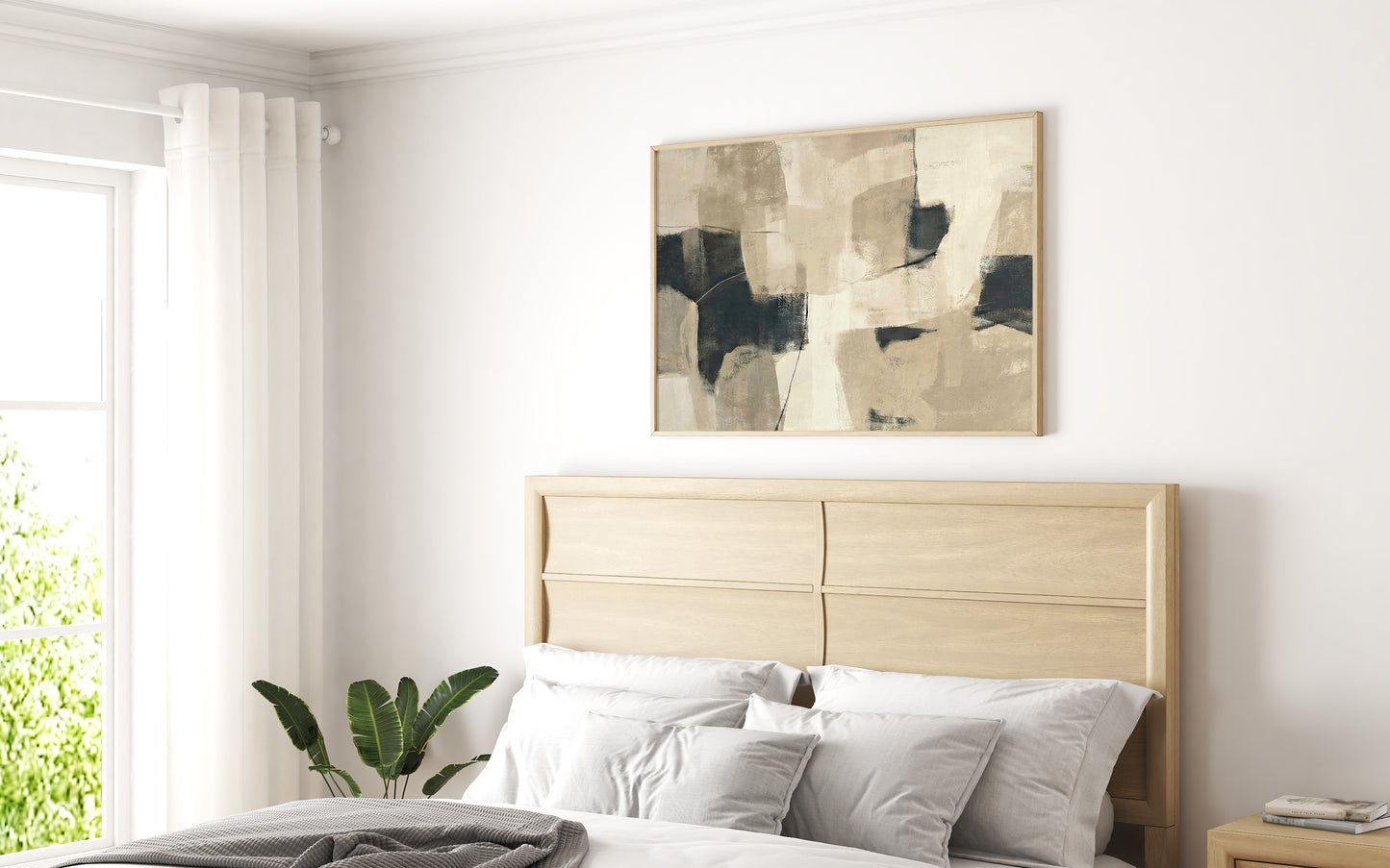 Abstract Wall Art Tones Layered Minimalist