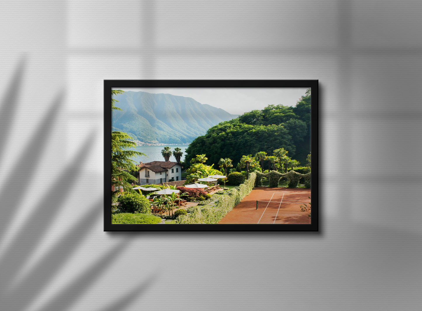 Lake Como Tennis Court Poster