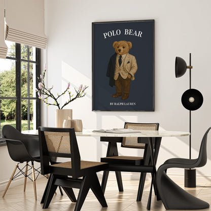 Luxury Bear Poster, Digital Download (D90)