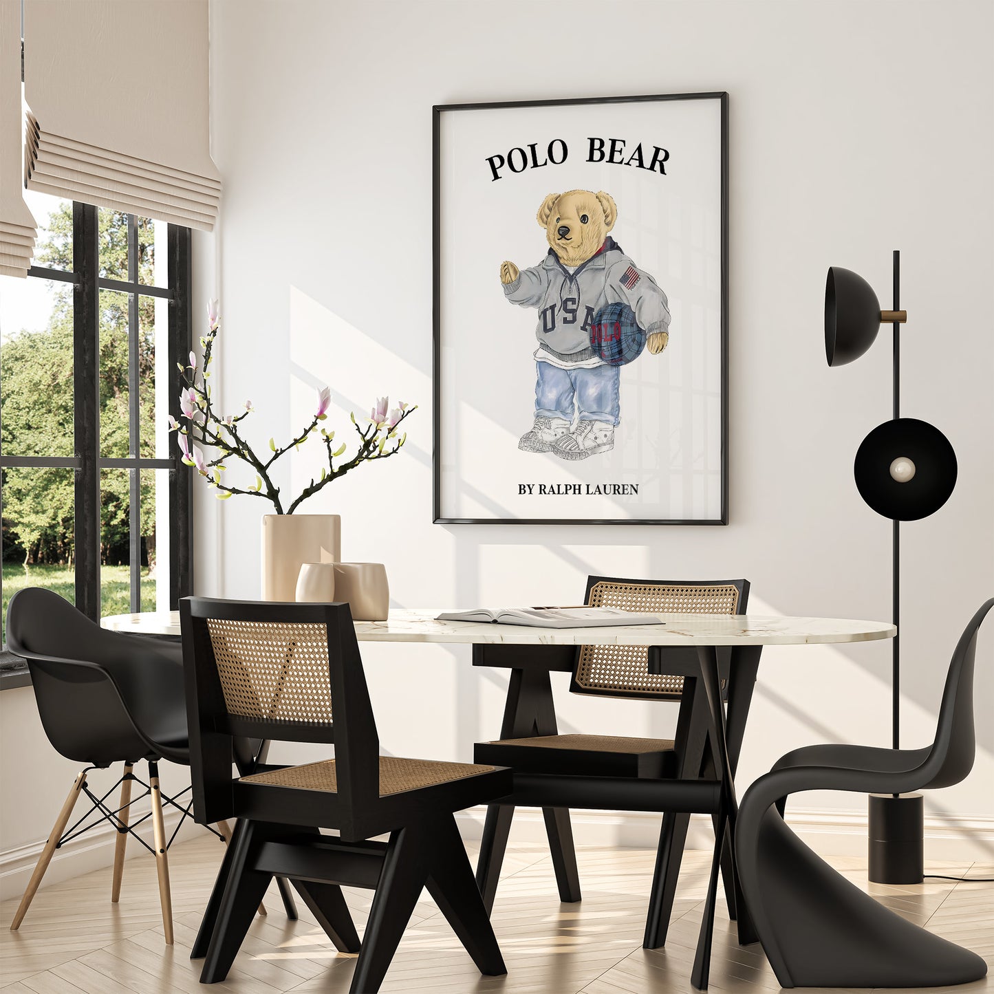 USA Sport Preppy Bear Wall Art