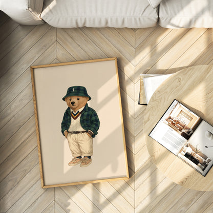 Classic Bear Poster, Digital Download (D351)