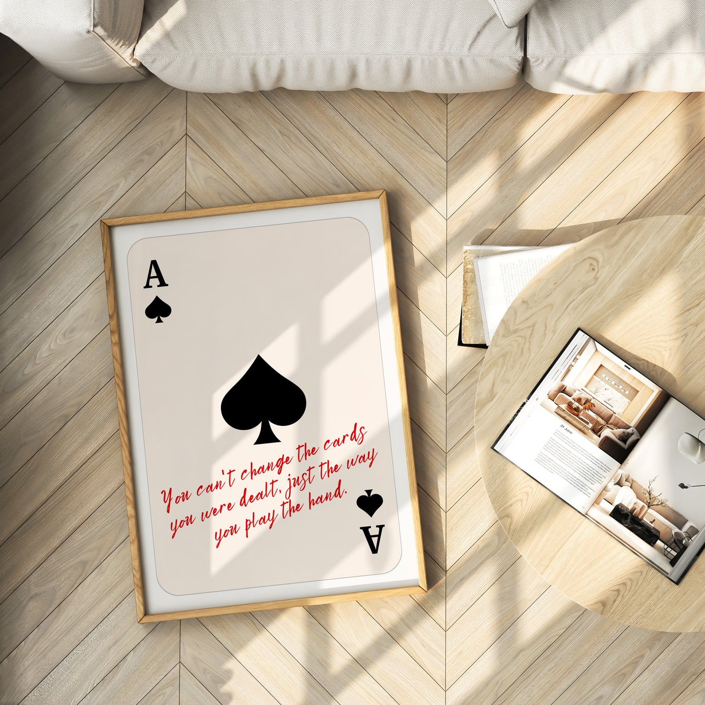 Play the Hand (Ace of Spades) - Physical Poster (C148)