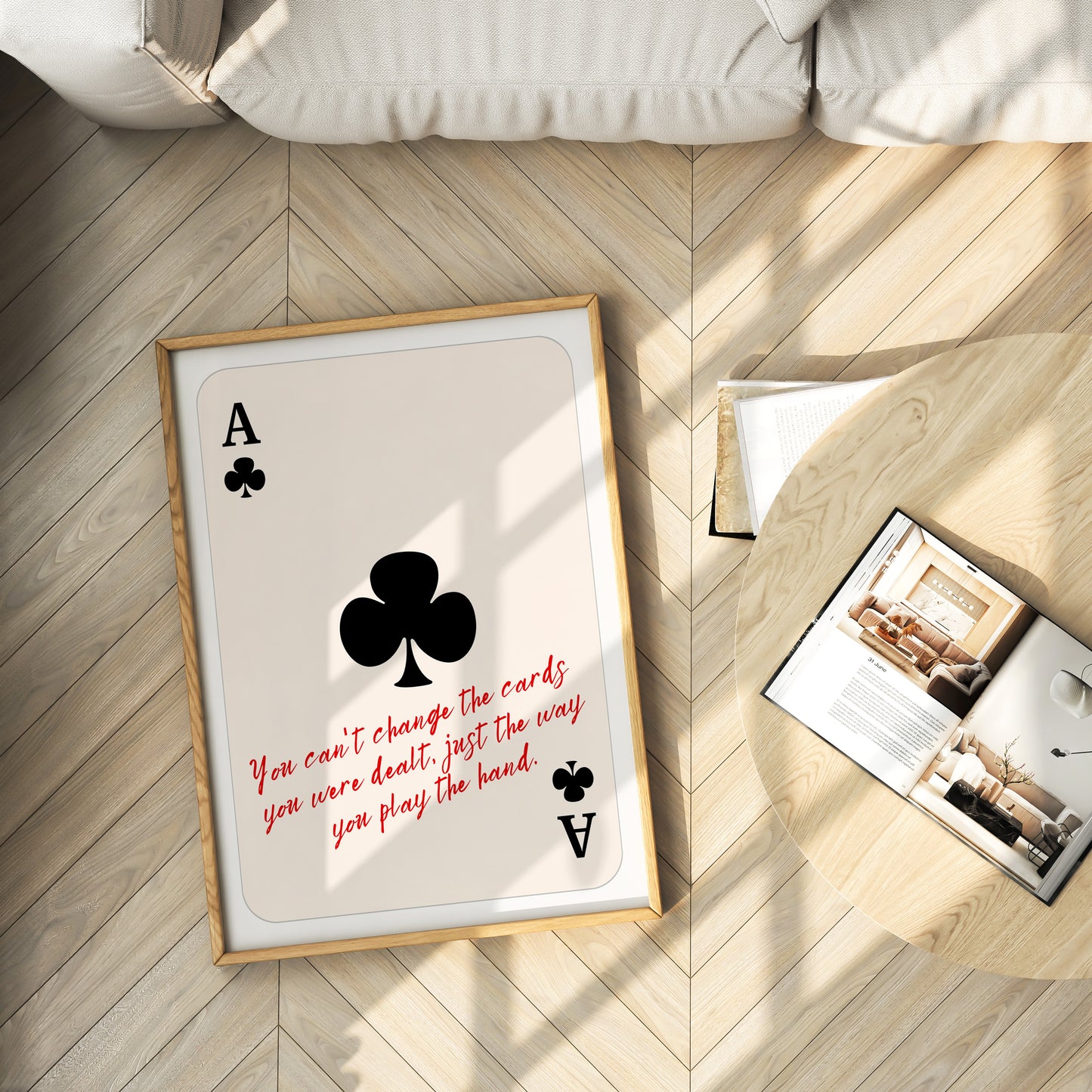 Play the Hand (Ace of Clubs) — Physical Poster (C147)