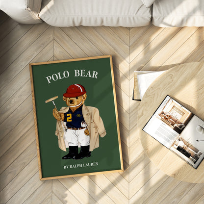 Polo Bear Poster Set, Digital Download (C201)