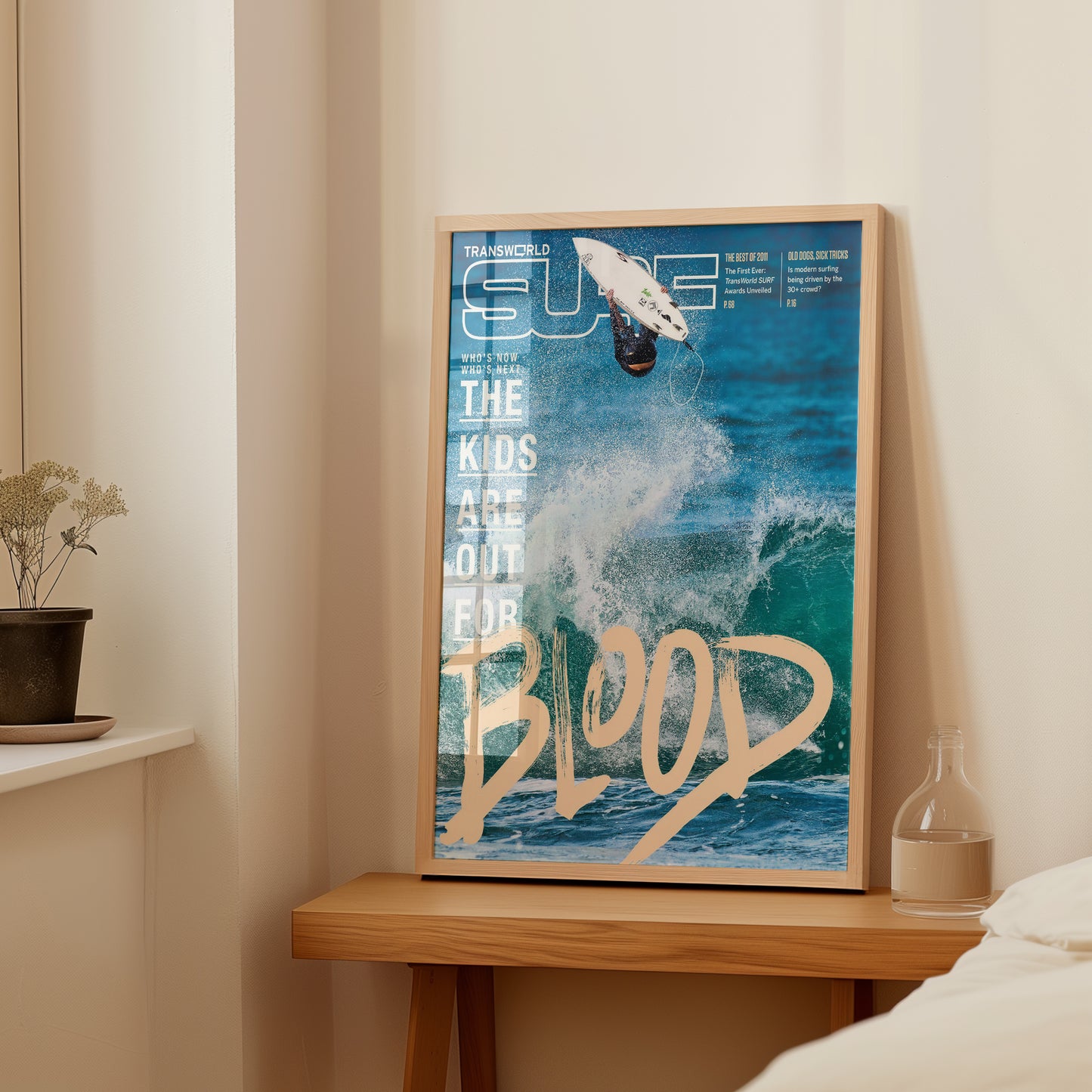 Ariel Surfer Splash Wall Art