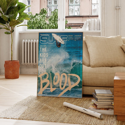 Ariel Surfer Splash Wall Art
