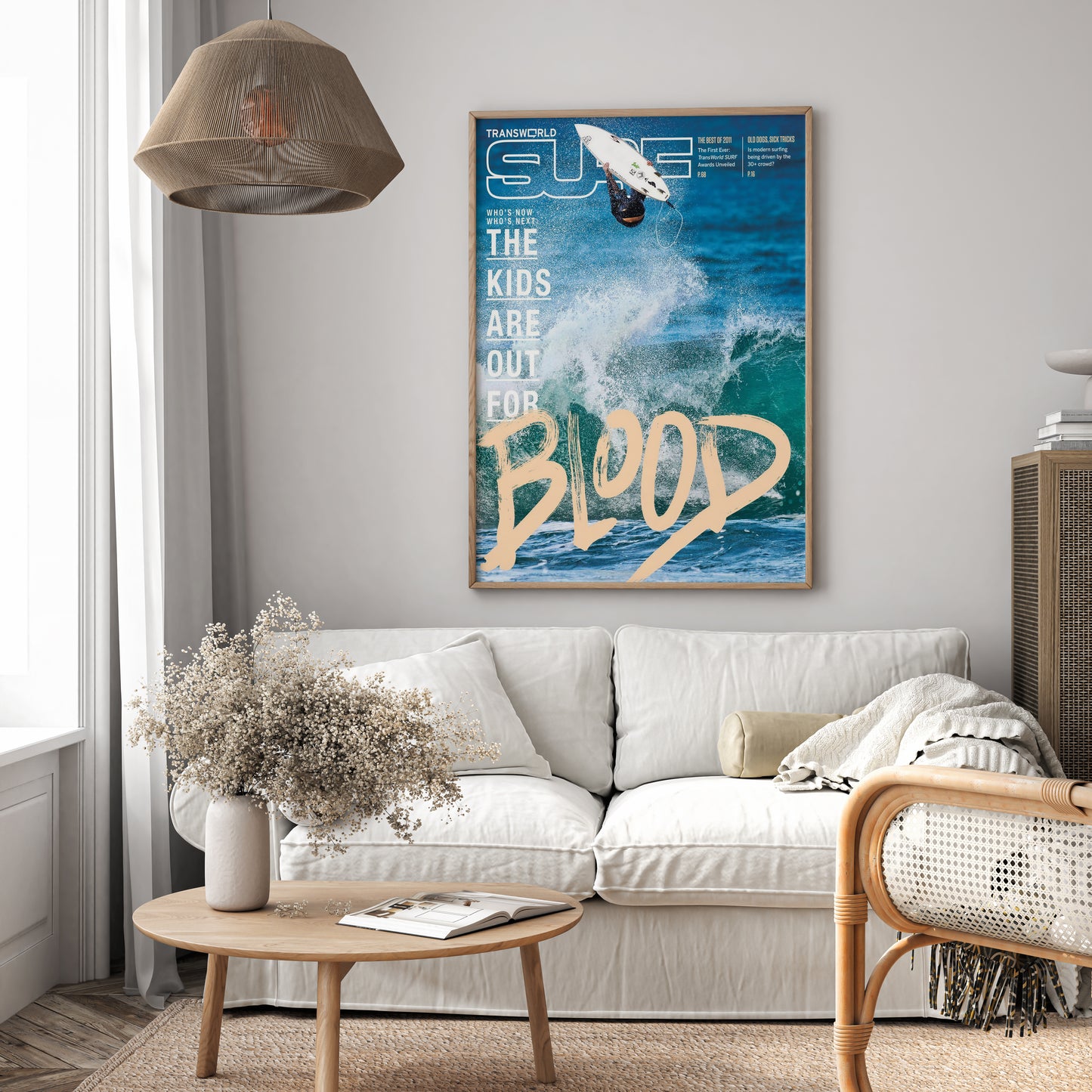 Ariel Surfer Splash Wall Art