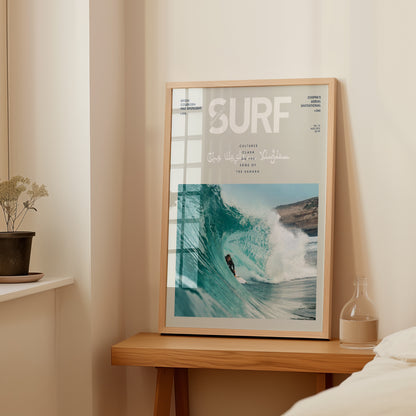 Vintage Desert Surfing Wall Art