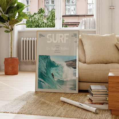 Vintage Desert Surfing Wall Art