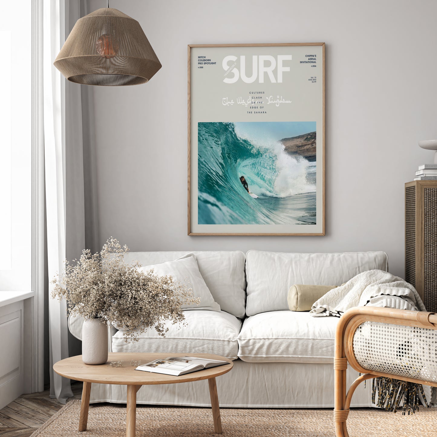 Vintage Desert Surfing Wall Art