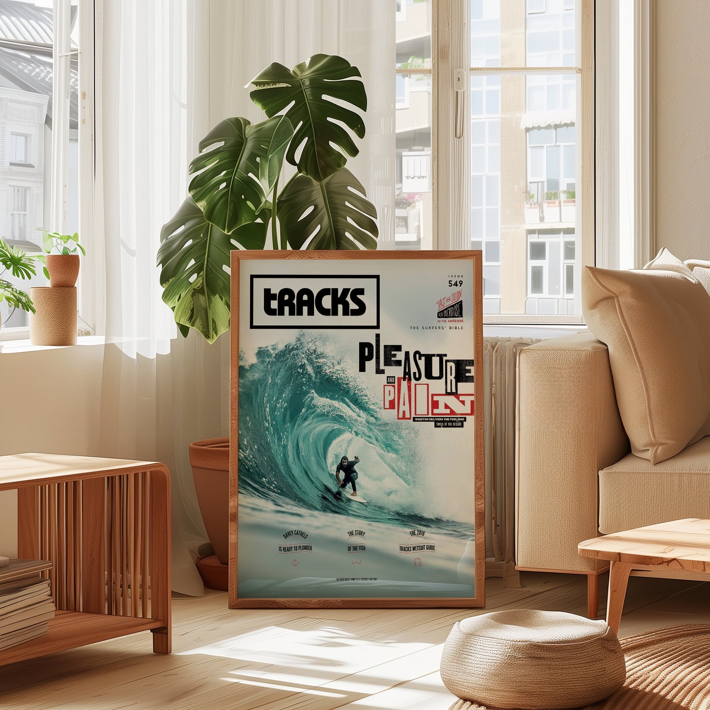 Vintage Surfing Magazine Poster