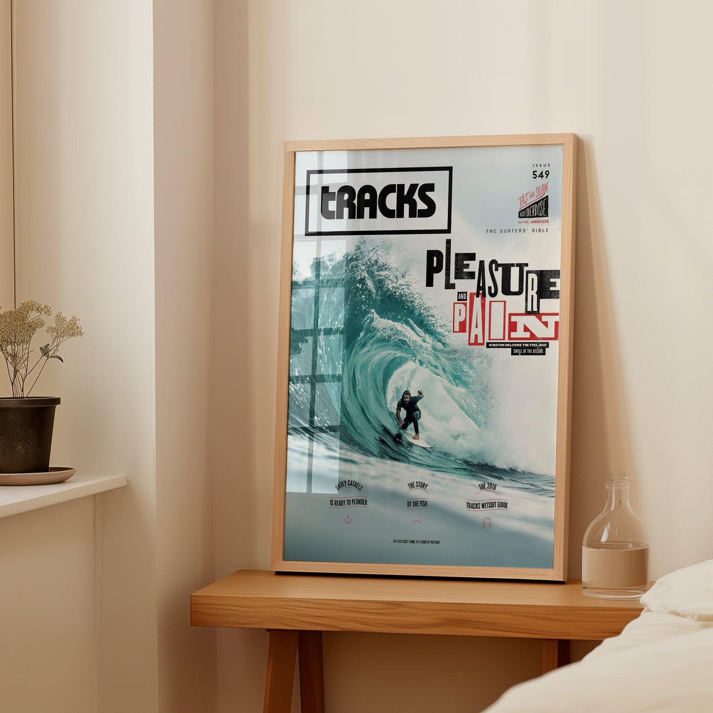 Vintage Surfing Magazine Poster