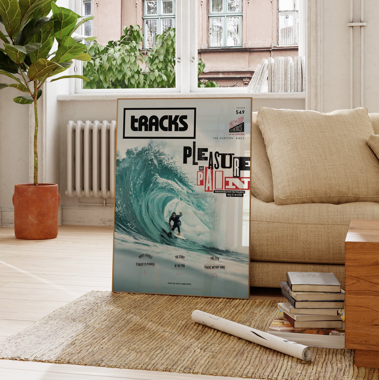 Vintage Surfing Magazine Poster