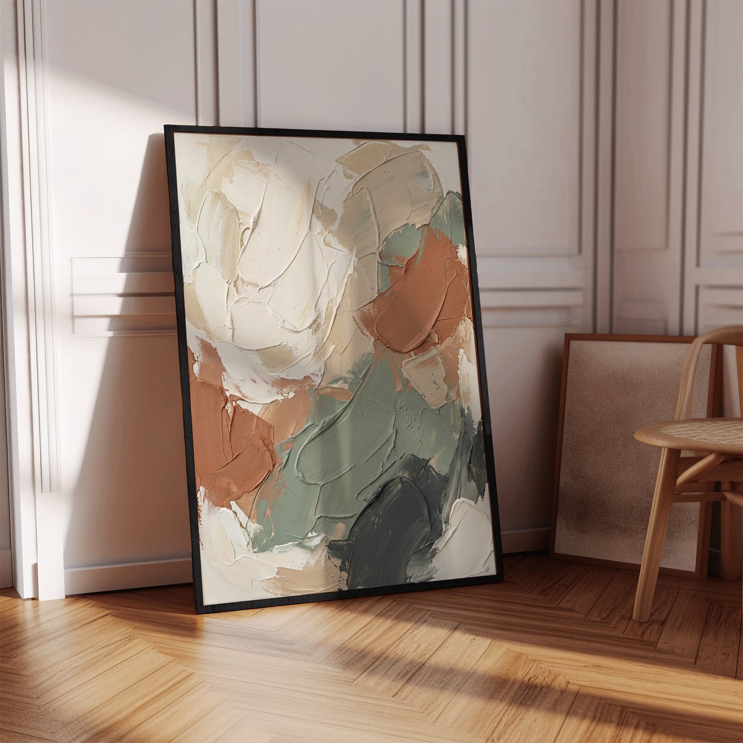 Minimalist Impasto Abstract Poster