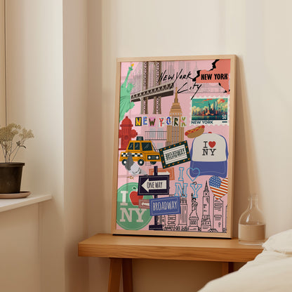 New York City Collage Poster
