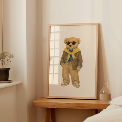 Style Bear Poster, Digital Download (D37)
