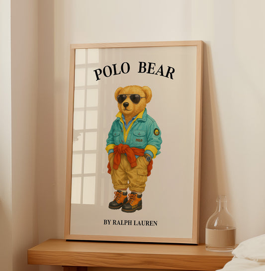 Adventurer Polo Bear Wall Art