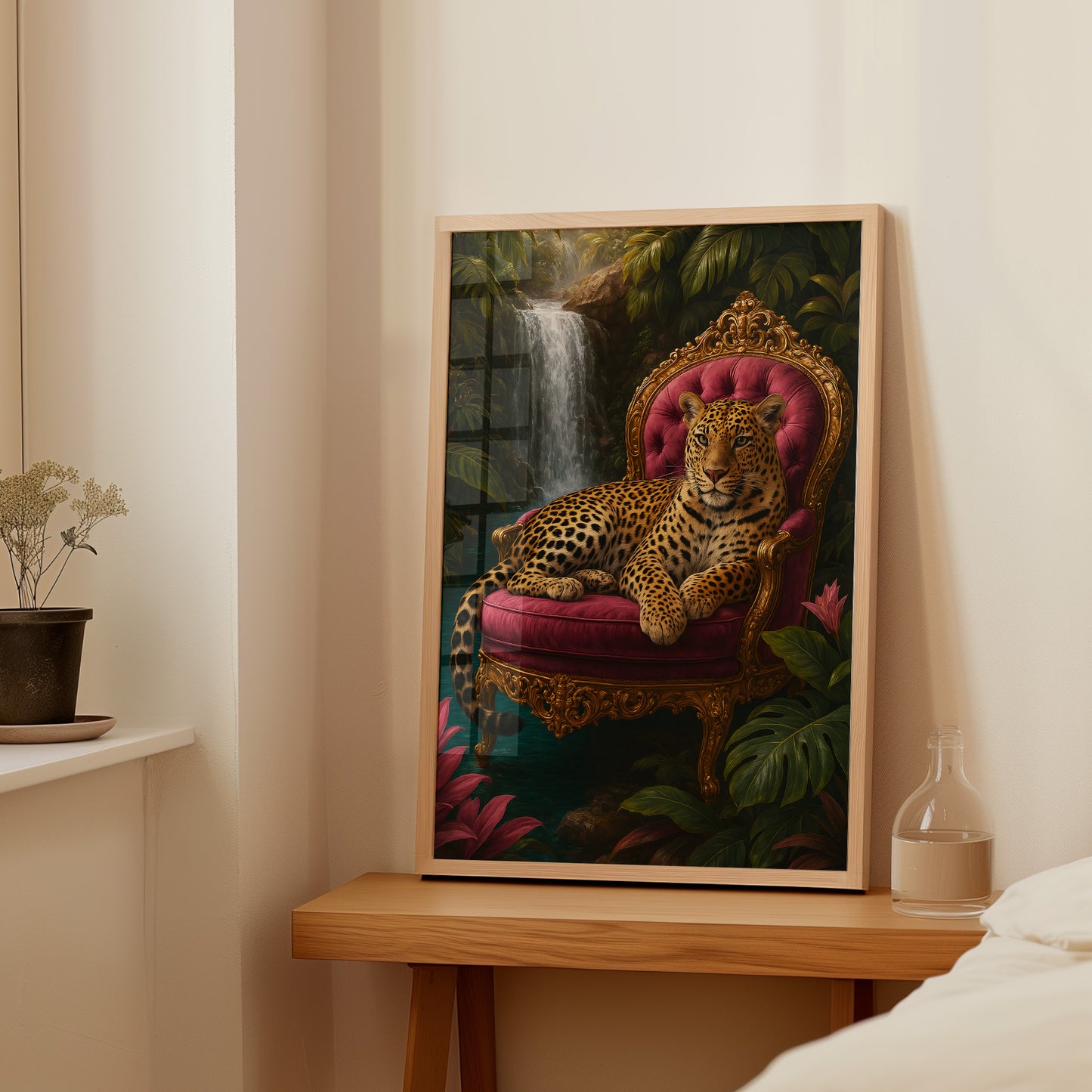 Tropical Jungle Leopard Poster